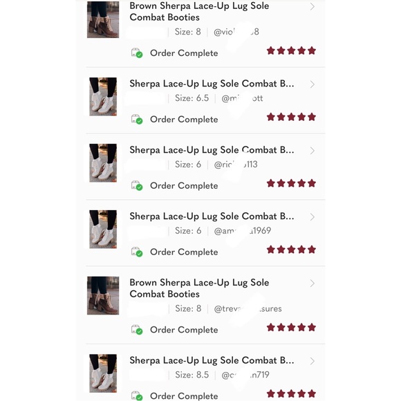 Sherpa Lace-Up Lug Sole Combat Booties - Picture 14 of 16